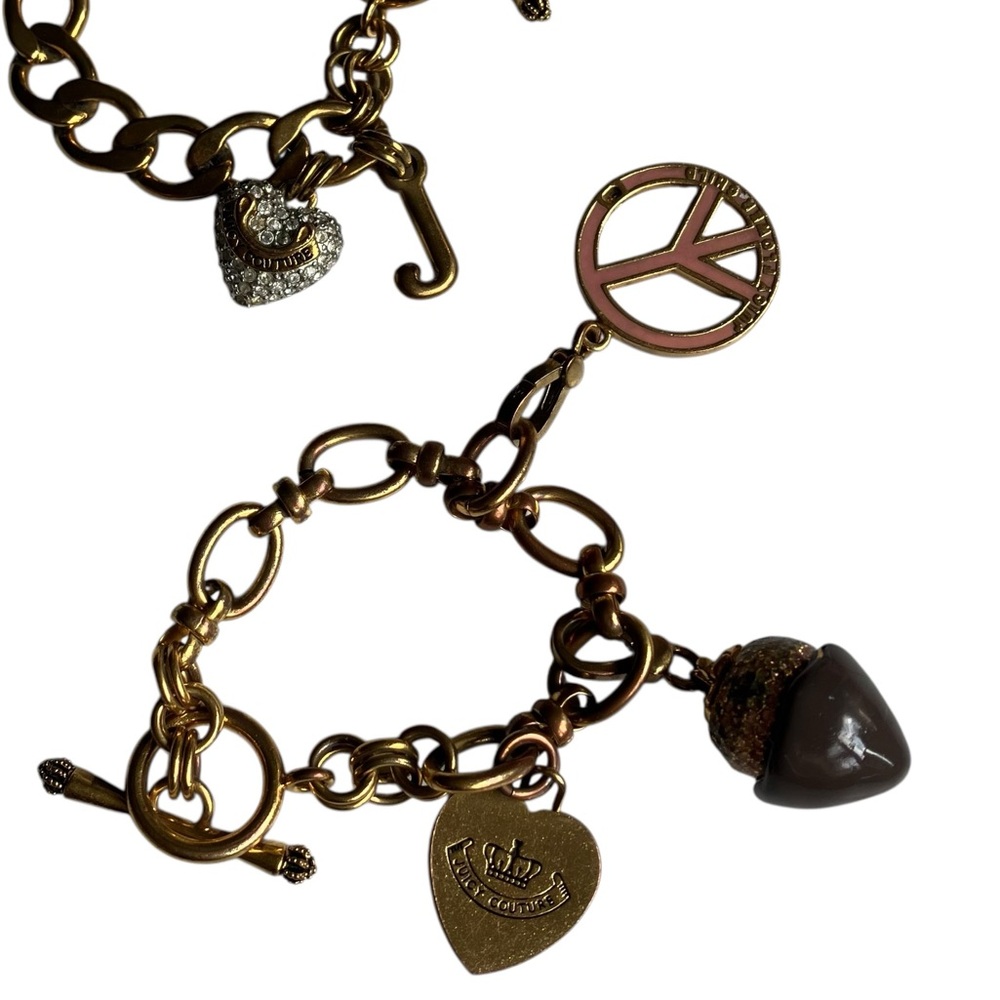 Vintage Y2K Juicy Couture‎ gold charm bracelet